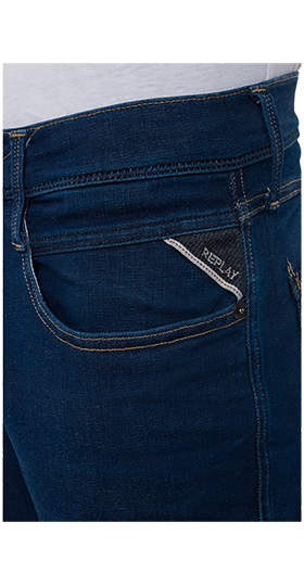 ANBASS 11.5OZ HYPERFLEX サーフブルーインディゴストレッチデニム 詳細画像